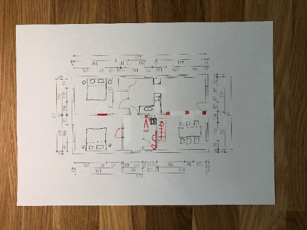 Skizze verkaufsoptimierter Grundriss Obergeschoss Skizze verkaufsoptimierter Grundriss Obergeschoss