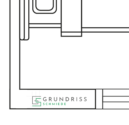 Grundriss-Design mit Logo Grundriss-Design mit Logo